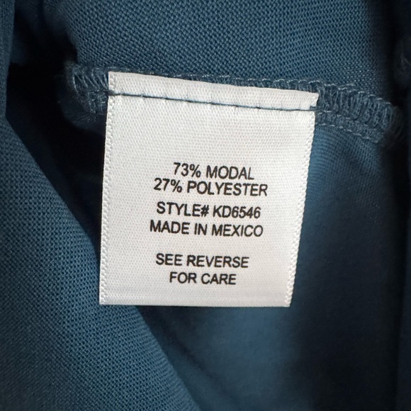 Alya Dress Women’s Blue Crossover Vneck Short Sleeve - Picture 4 of 6